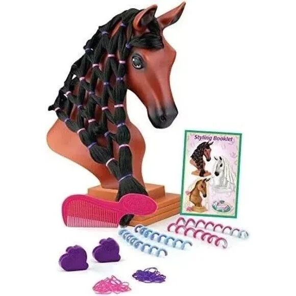 Breyer Mane Beauty Blaze Styling Head Horse Hair 50 Pieces Comb Curlers HTF - Picture 3 of 6